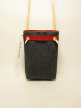 Load image into Gallery viewer, グラン・ポシェットT型デニム×レザー