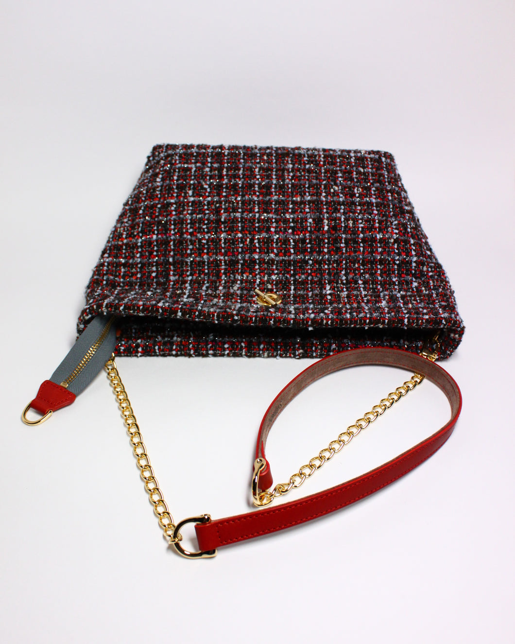 Clutch EX132 (with Leather&Chain Shoulder Strap)